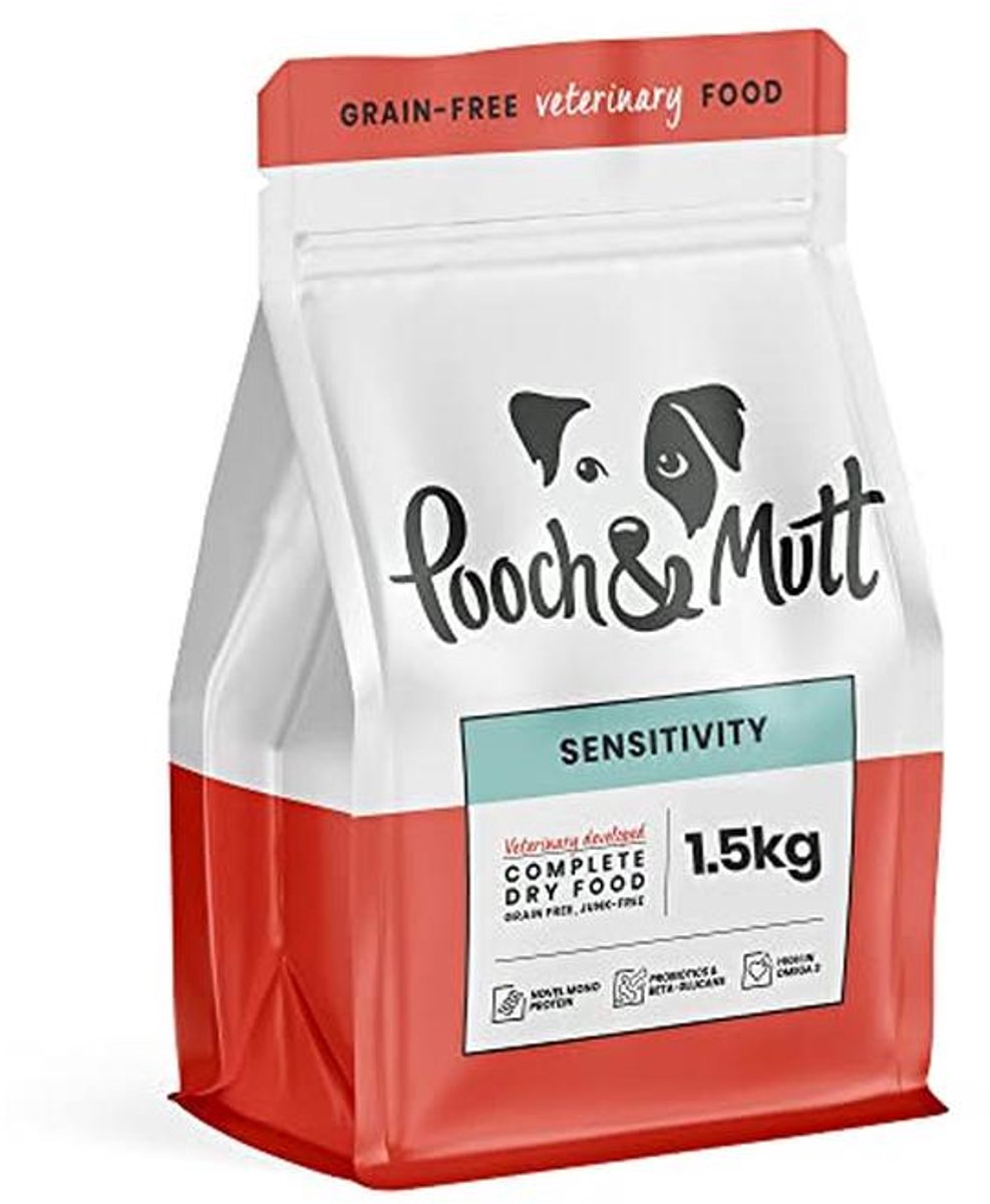 Graanvrij dieetvoer voor gevoelige honden - 1,5 kg