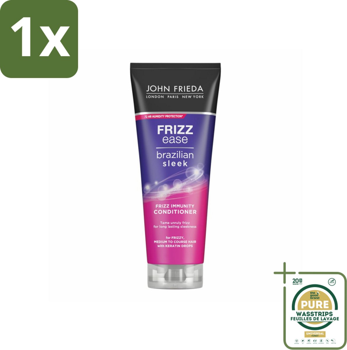 1 x John Frieda – Conditioner – Ease – Gladmakend – 250 ml- Koffiezetapparaat