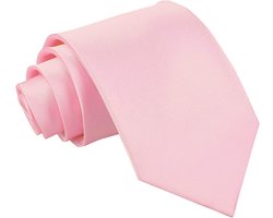 DQT Effen Glanzend Satijn Polyester Bruiloft Klassieke Halsband voor Mannen in Verschillende Kleuren