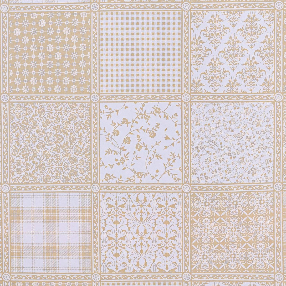 Rond PVC Tafelzeil 155 cm - Beige Tafelkleed