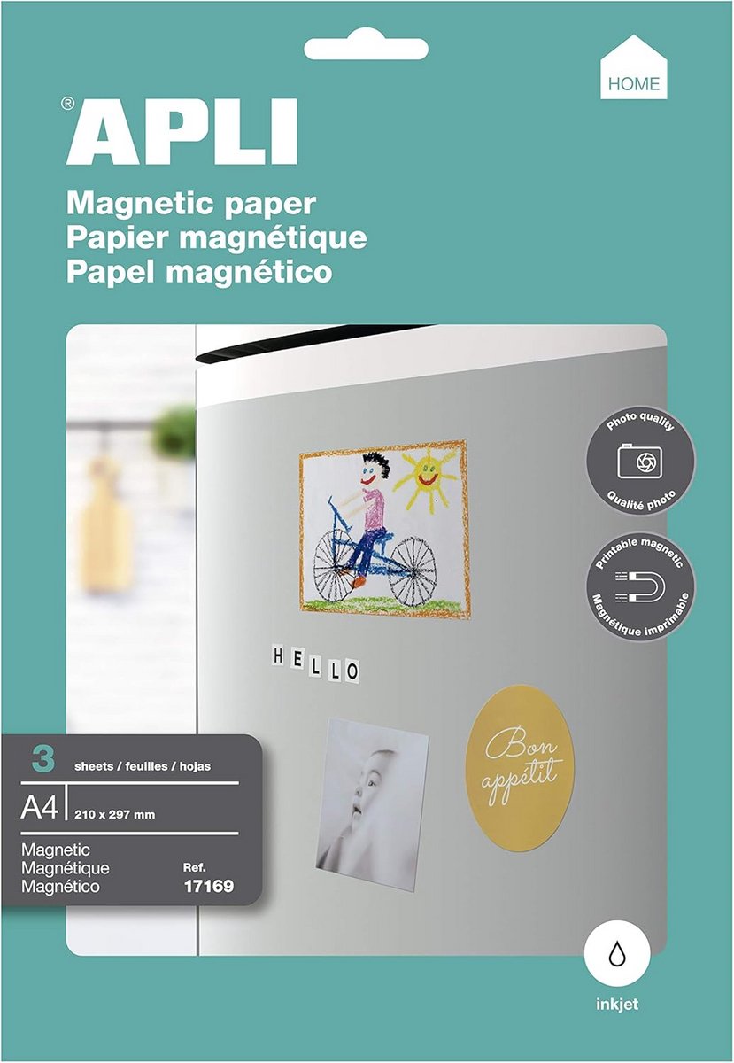 Magnetisch A4 inkjetpapier voor zelfgemaakte magneten - 3 vel