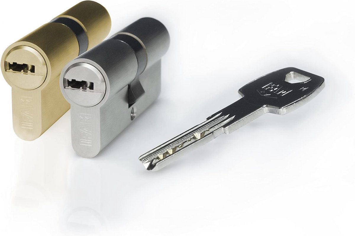 Deurcilinder Euro-profiel 30 x 30 mm met 5 sleutels en anti-diefstalbeveiliging