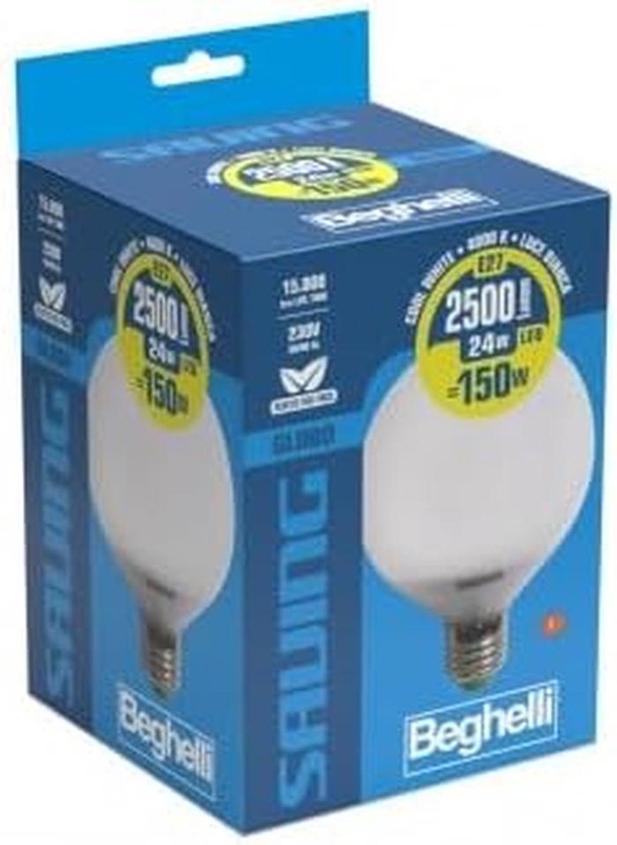Krachtige E27 LED Lamp 24W 2700 Lumen 4000K Neutraal Wit Groot Formaat