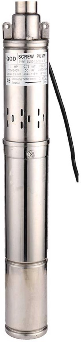 Diepe putpomp 370W met 1800L/h voor irrigatie en watercirculatie