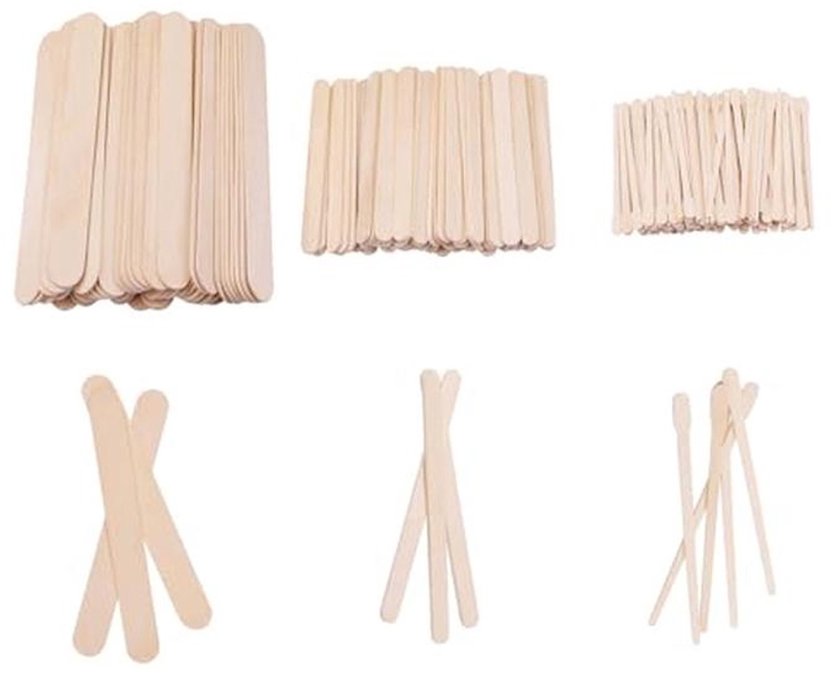Houten Spatel voor Waxen - 200 Stuks Wax Applicator Sticks
