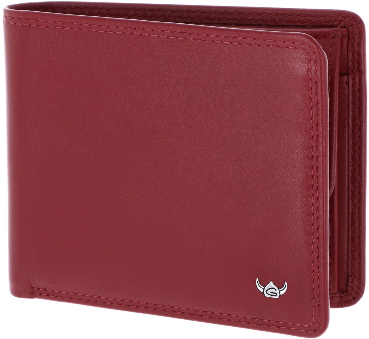 Golden Head Leren portemonnee Polo RFID Protect Scheintasche 1135 Rot donkerrood