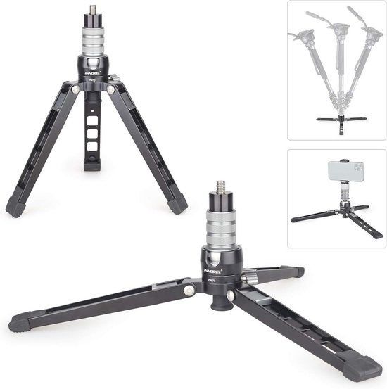 Caruba Tafelstatief / Reisstatief Compactstar51 - Compleet en compact statief - Zwart