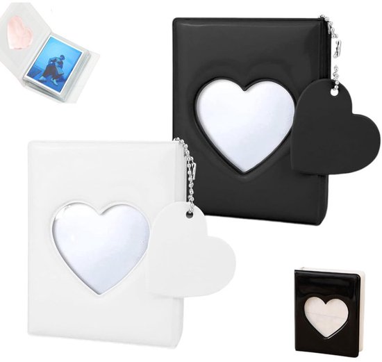 4 Stuks Mini Fotoalbum Met Sleutelhanger, 20 Zakken 2 Inch Kaartalbums Mini Fotokaarthouder Albums, Mini Foto Album Binder Met Sleutelhanger voor Kaarten, Afbeeldingen, ID Foto