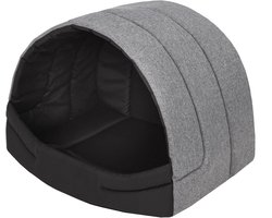 PillowPrim Hondenmand, hondenbed, hondenhuisje, kattenmand, XL-slaapplaats, 60 x 49 cm, grijs