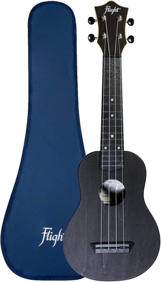 Sopraan Ukelele Zwart Duurzaam Plastic Instrument