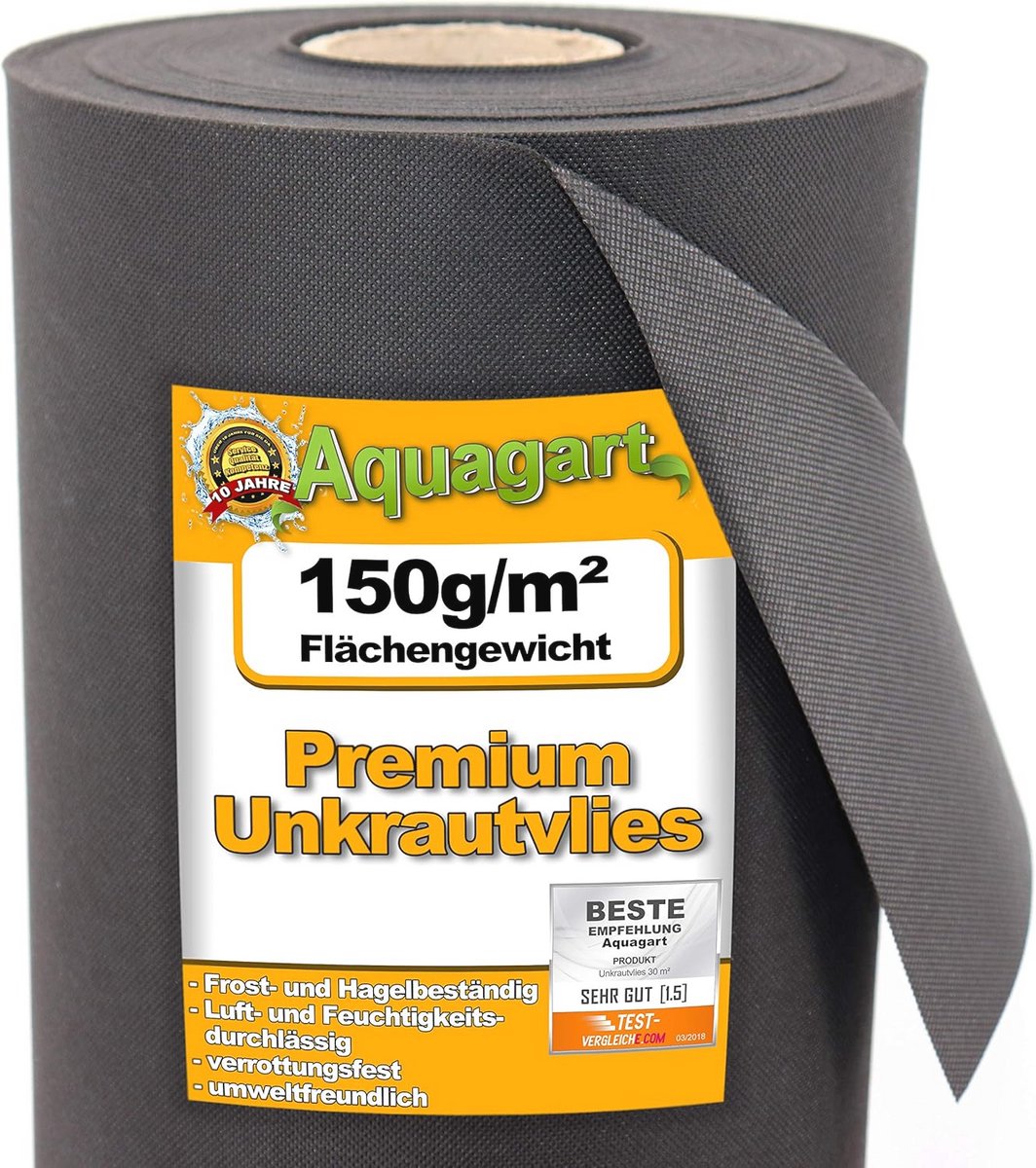 Milieuvriendelijke onkruidmat 20m x 1,5m - Waterdoorlatend en ademend tuinvlies