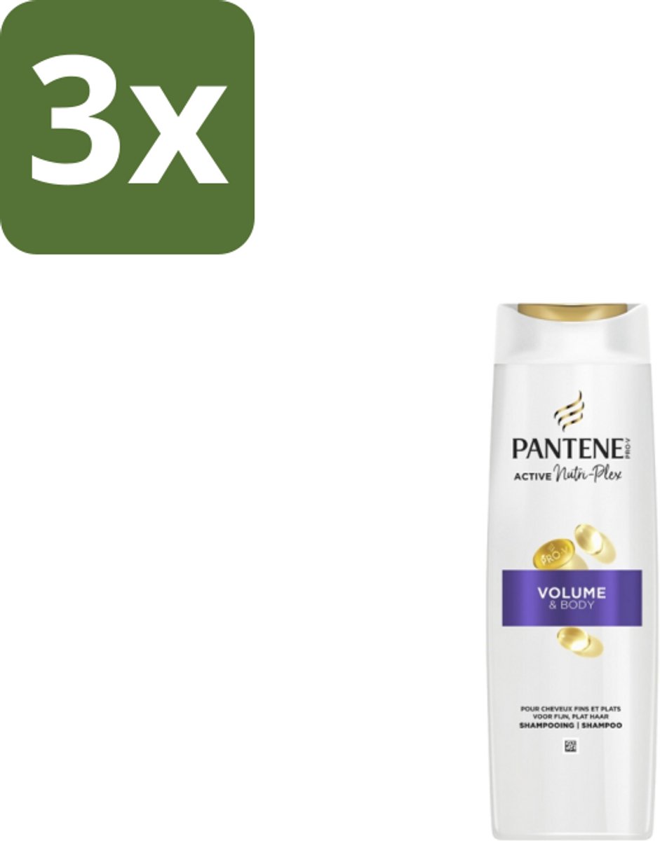 3 x Pantene – Shampoo – Volume – 250 ml - Koffiezetapparaat