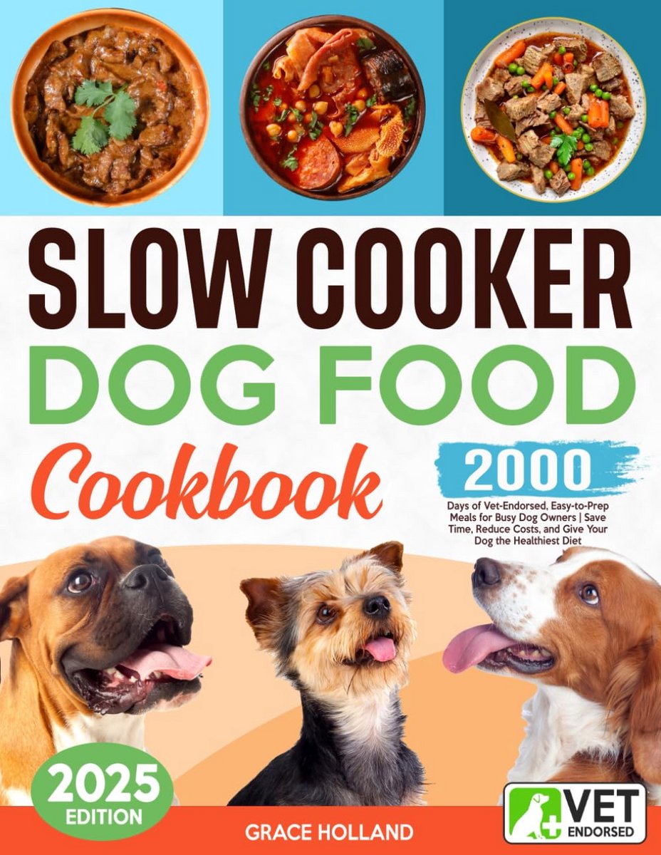 Slowcooker Kookboek voor Hond: 2000 Dagen Gezonde, Eenvoudige Maaltijden voor Thuisgekookt Hondenvoer