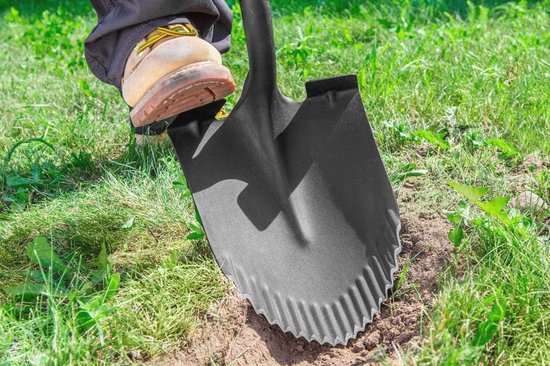 Spitse Tuinspade met Wortelzaag - 125 cm - Professionele Tuinschop voor Harde Vloeren — afbeelding 4