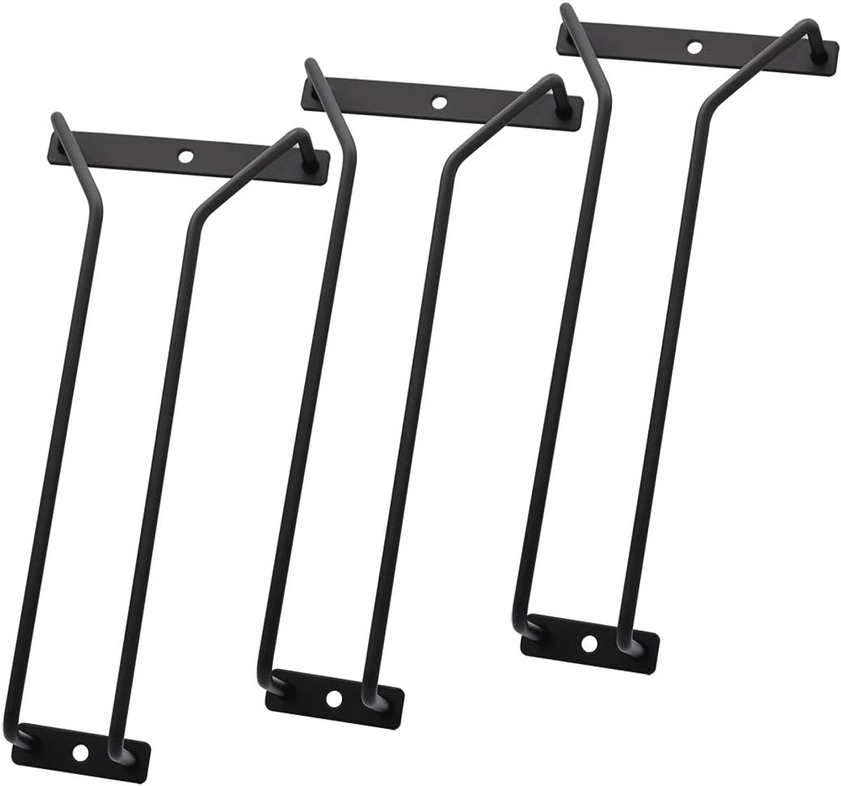 Wijnglazen Rek - Onderkast Glas Houder voor Keuken en Bar - Metalen Organizer (2 Rijen)