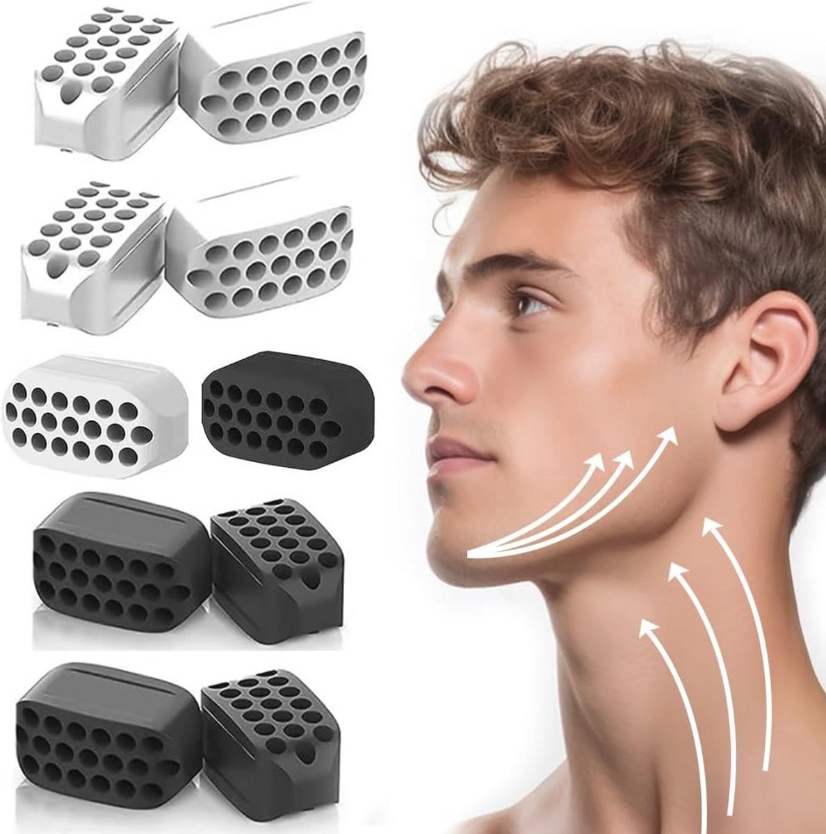 Kaaktrainer voor een scherpe kaaklijn - 10 stuks