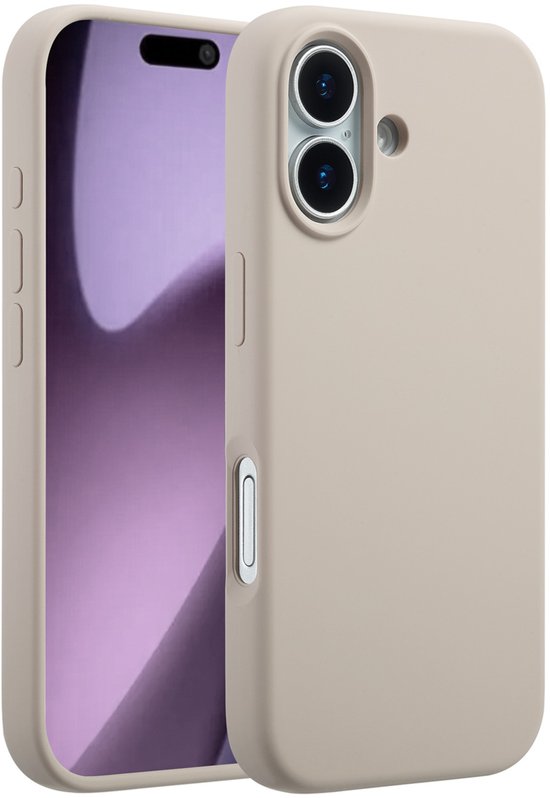 Coque Accezz - Compatible avec iPhone 17 - Coque arrière en silicone liquide compatible MagSafe - Pierre
