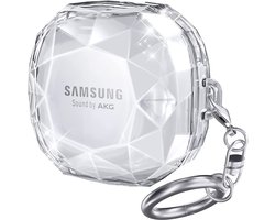 Harde Transparante Hoes Voor Galaxy Buds Serie – Geschikt Voor Buds Live, Pro, 2 & 2 Pro | Schokbestendig + Sleutelhanger
