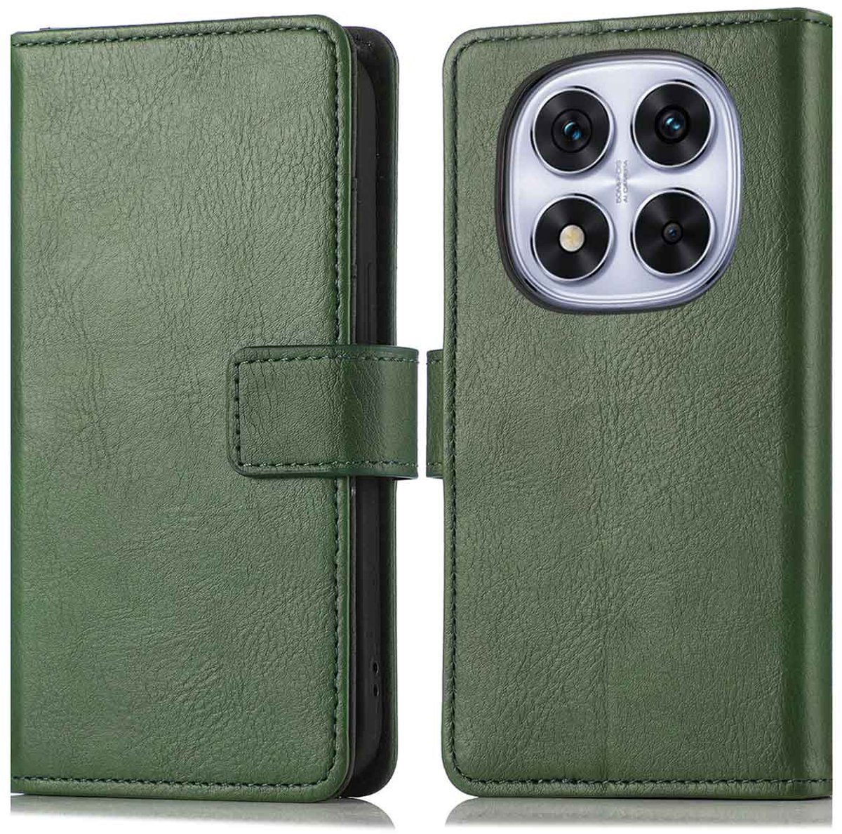 imoshion Hoesje - Geschikt voor Xiaomi Poco X7 - Luxe Bookcase - Groen