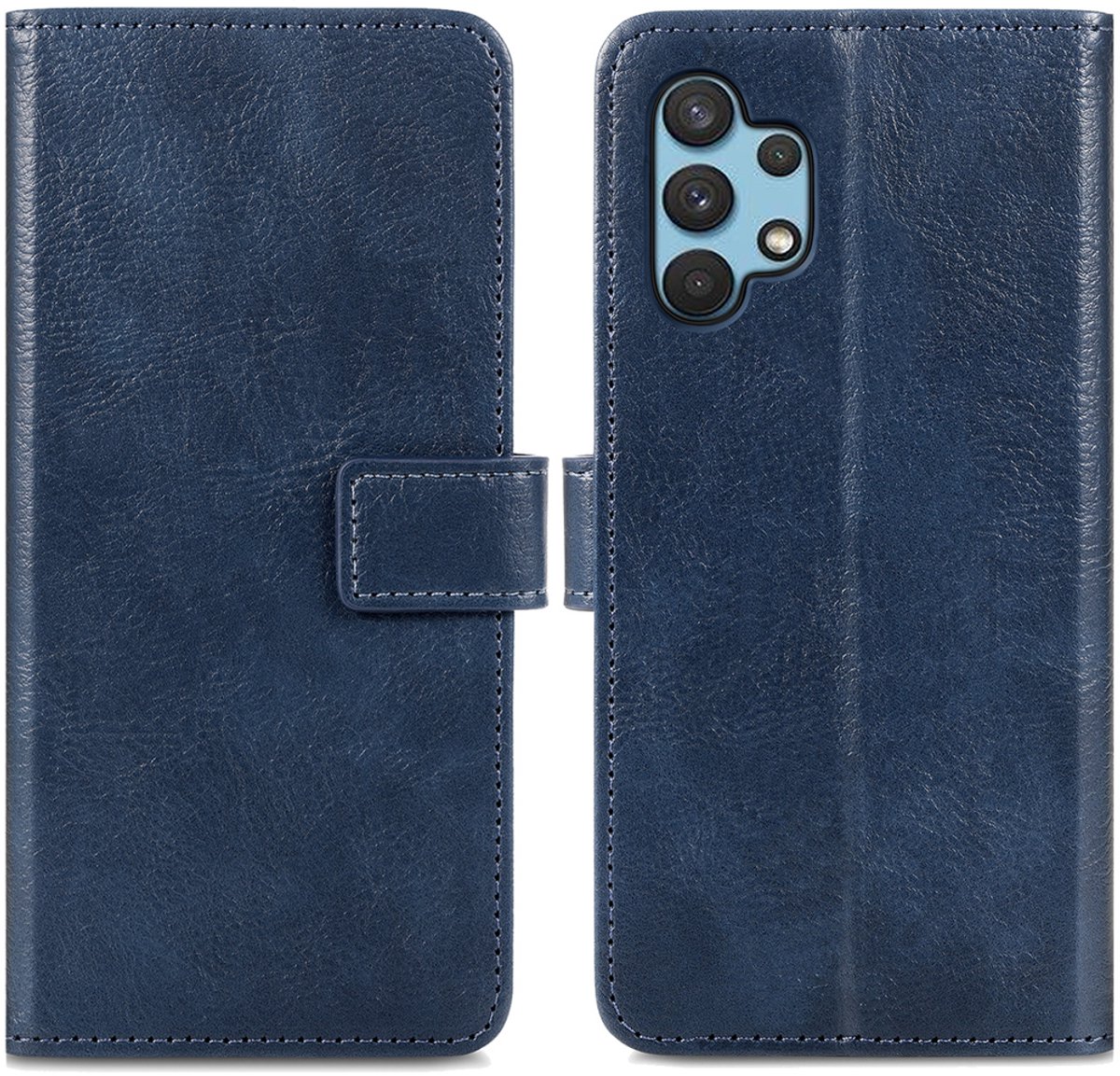 imoshion Hoesje - Geschikt voor Samsung Galaxy A32 (4G) - Luxe Bookcase - Donkerblauw