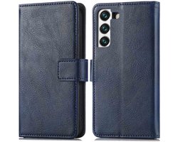 imoshion Hoesje - Geschikt voor Samsung Galaxy S22 - Luxe Bookcase - Donkerblauw