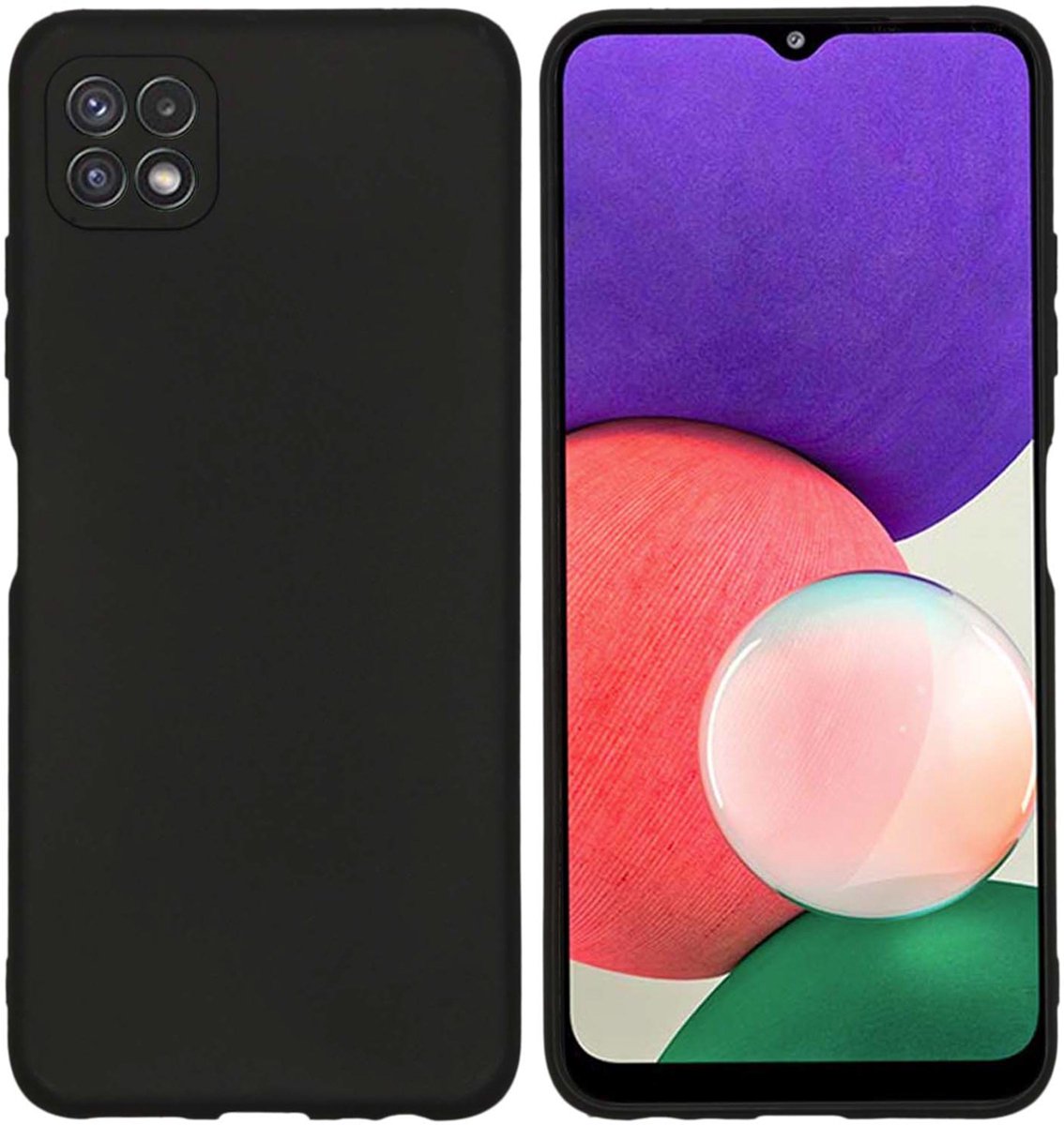 imoshion Hoesje - Geschikt voor Samsung Galaxy A22 (5G) - Color Backcover - Zwart