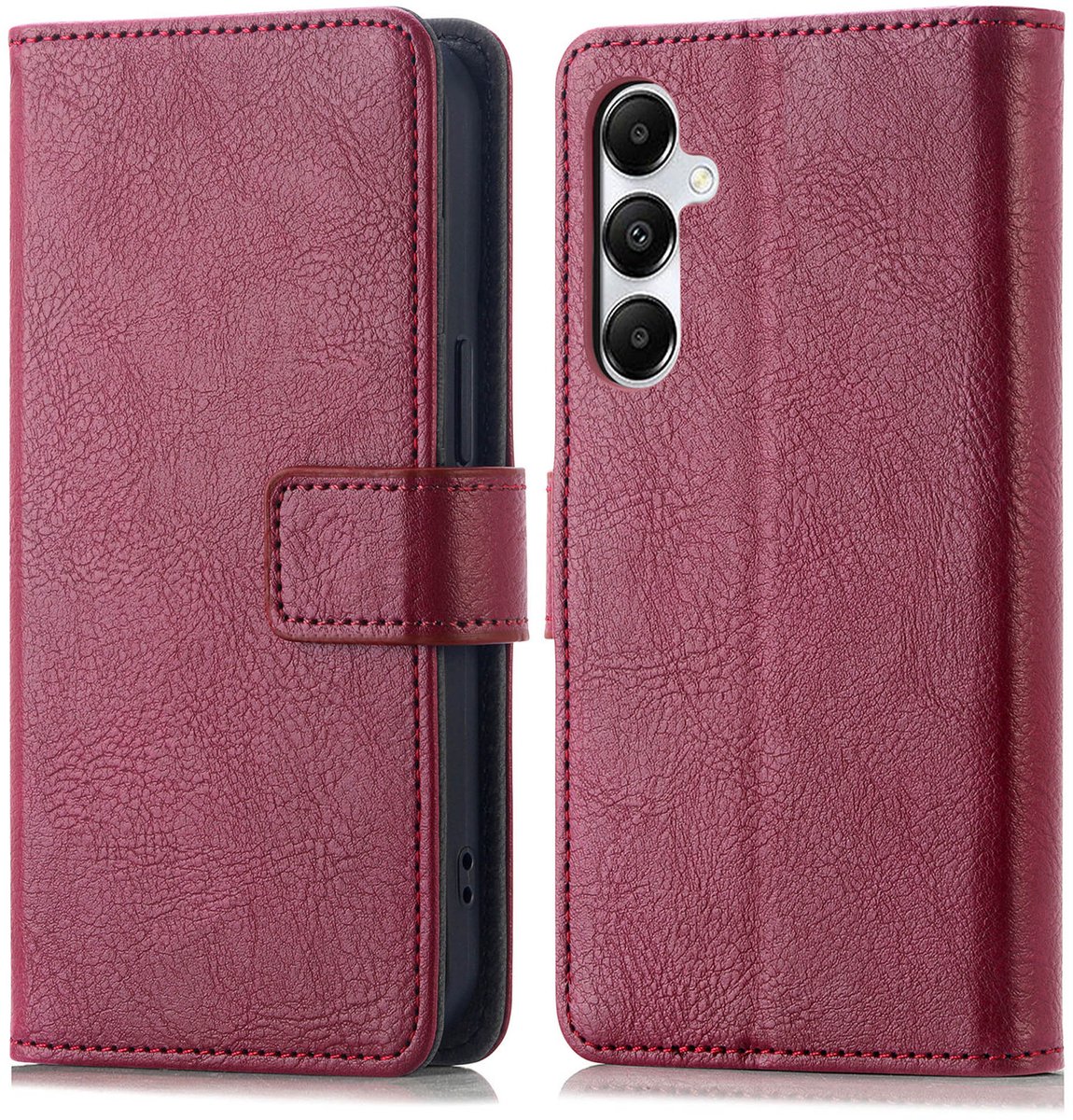 imoshion Hoesje - Geschikt voor Samsung Galaxy A35 - Luxe Bookcase - Bordeaux