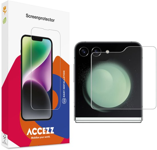 Protecteur d'écran Accezz adapté au Samsung Galaxy Z Flip 5 / Z Flip 6 - Protecteur d'écran en Glas trempé Accezz