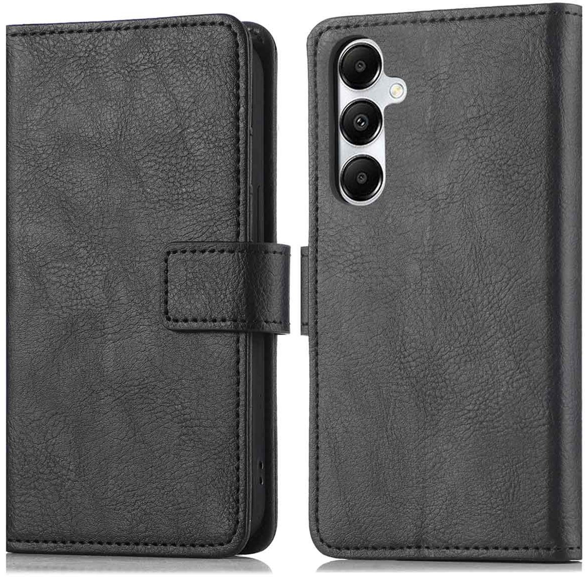 imoshion Hoesje - Geschikt voor Samsung Galaxy S25 Plus - Luxe Bookcase - Zwart