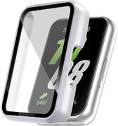 Screen protector - Geschikt voor Samsung Galaxy Fit 3 - Full Cover Hard Case / Beschermend Hoesje - Zilver