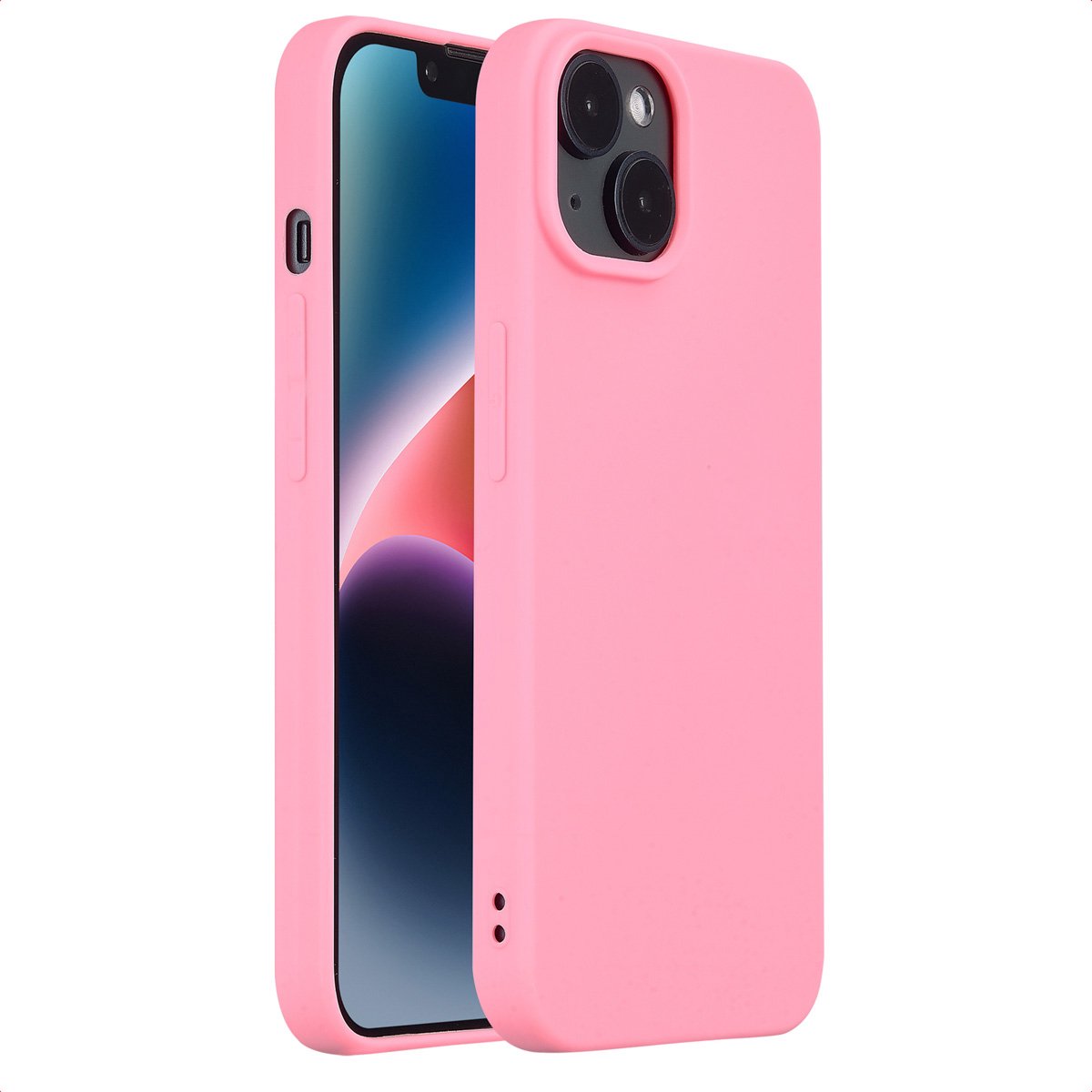 imoshion Hoesje - Geschikt voor Apple iPhone 14 - Color Backcover - Bubblegum Pink