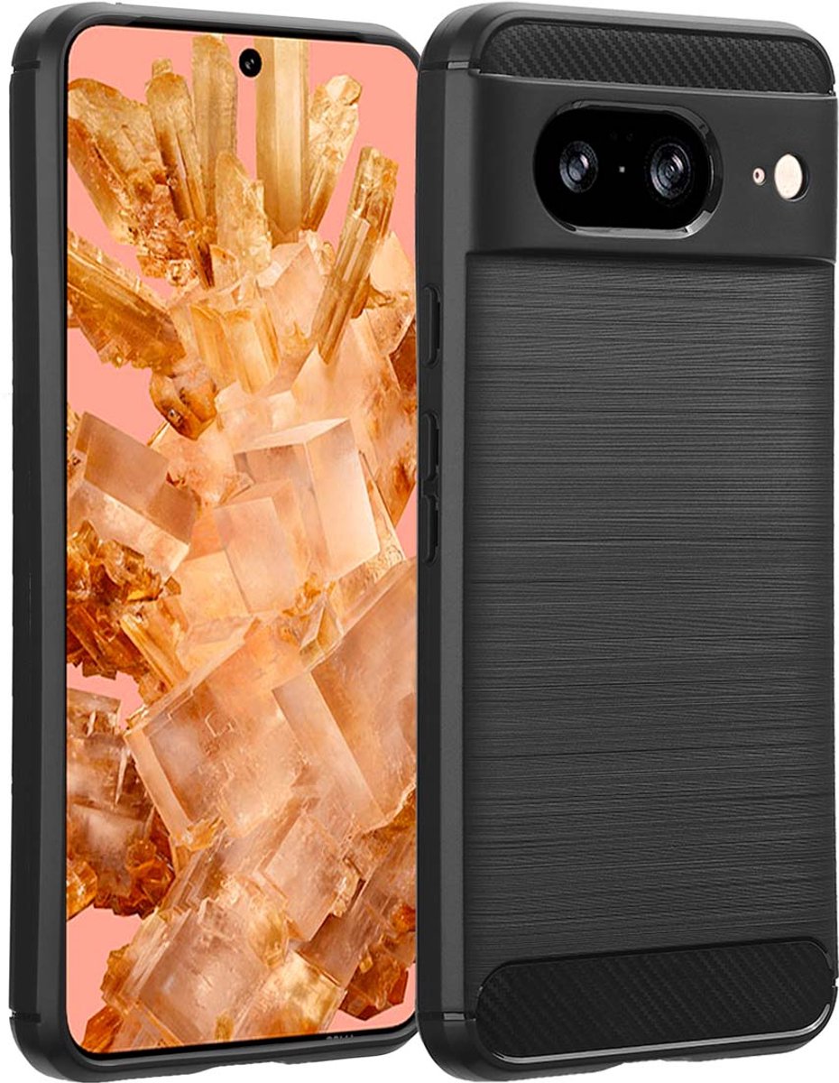 imoshion Hoesje - Geschikt voor Google Pixel 8 - Brushed Backcover - Zwart