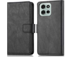 imoshion Hoesje - Geschikt voor Motorola moto G75 5G - Luxe Bookcase - Zwart