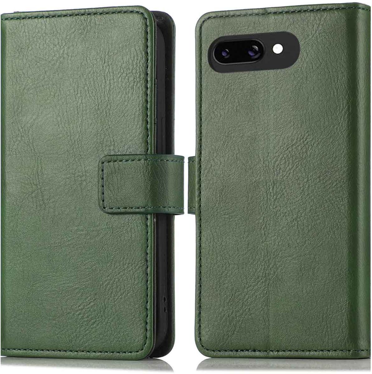 imoshion Hoesje - Geschikt voor Google Pixel 9a - Luxe Bookcase - Groen