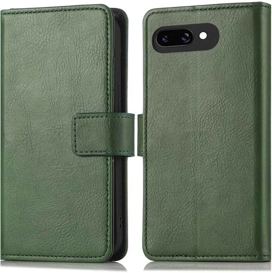 Étui imoshion - Compatible avec Google Pixel 9a - Bookcase de Luxe - Vert