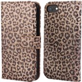 imoshion Hoesje - Geschikt voor Apple iPhone SE (2022) / SE (2020) / 8 / 7 / 6s / 6 - Design Bookcase smartphone - Leopard Mood