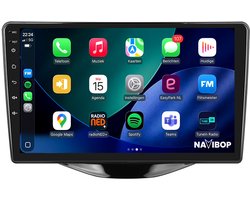 Geschikt voor Toyota Aygo (2014 t/m 2024) | 4+64GB 8-CORE | 9 inch Android 15.0 CarPlay autoradio | Draadloos CarPlay & Android Auto | Externe microfoon | Bluetooth & WiFi | NAVIBOP NB-4474 | Bouwjaar 2014 t/m 2024