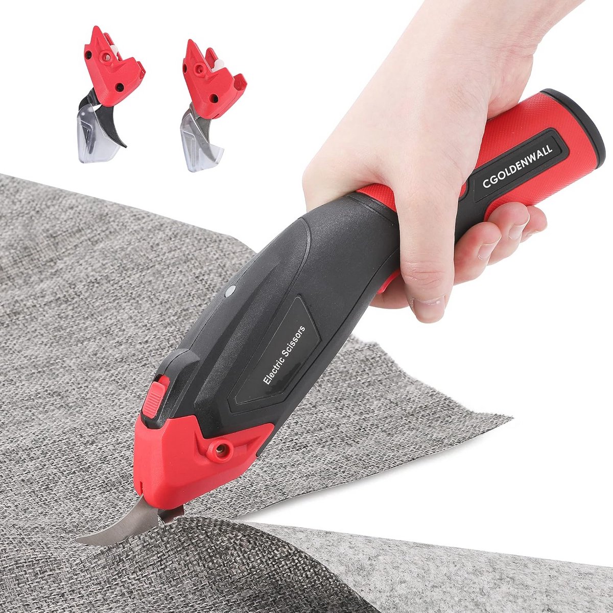 Draagbare Elektrische Stoffenschaar voor Leer, Papier, Tapijt en Karton - Max Snijdikte 6 mm