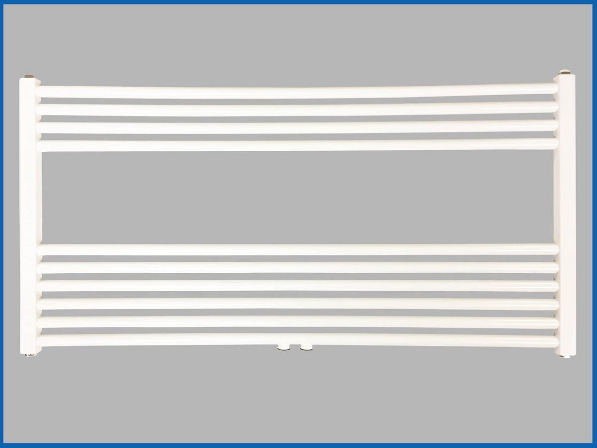 Badkamerradiator 1200 x 600 mm – Handdoekdroger met middenaansluiting