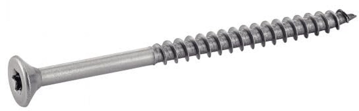 Klassieke Torx-kop houtschroeven voor buiten, roestvrij staal A2, 6 x 140 mm, doos met 100 schroeven