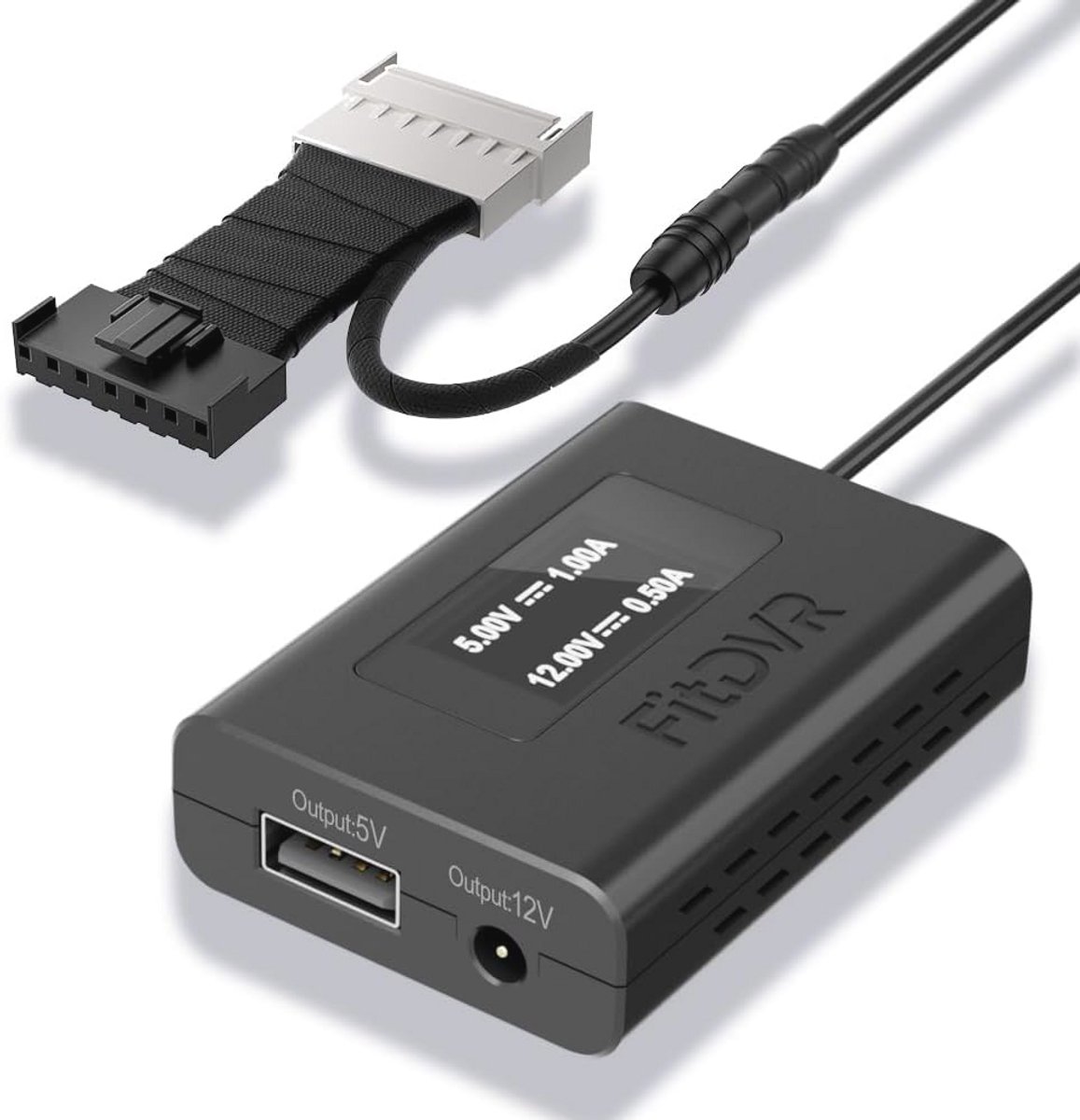 Dashcam Power Adapter voor Multimerken Auto's met LED-display