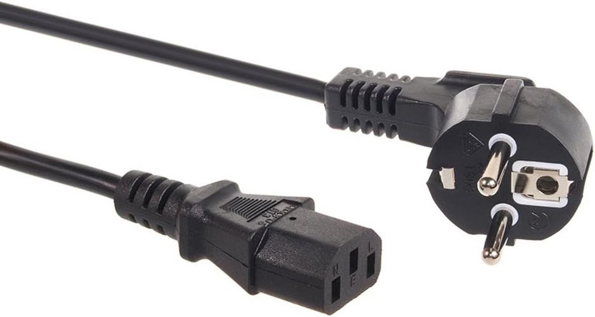 Netsnoer voor CPU-stekker CEE7/7 Schuko/C13 - 1,5 m of 3 m