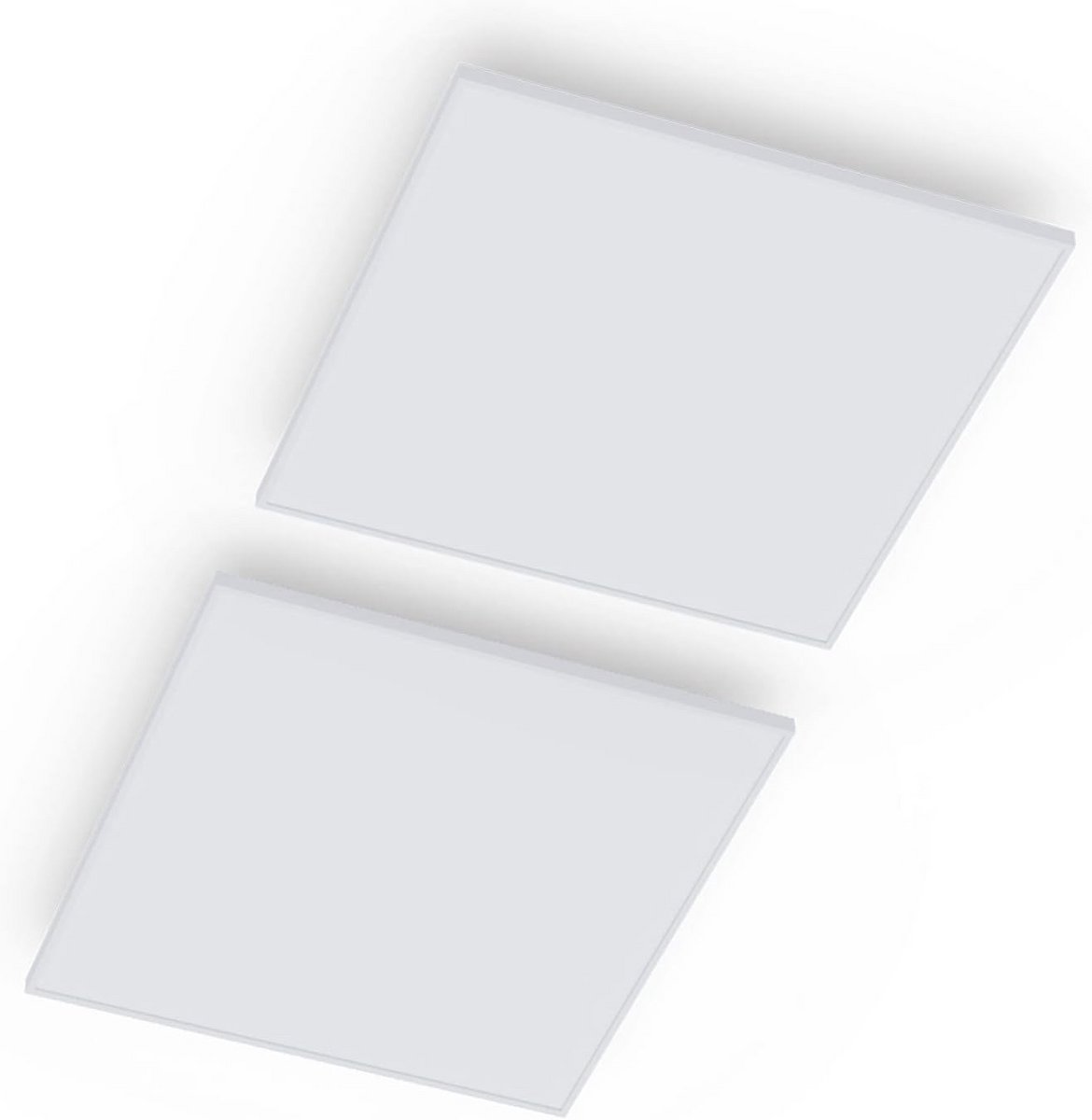 2x Infrarood Verwarming Plafondpanelen met Verlichting en Thermostaat IP44