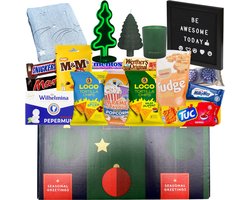 Kerstpakket L - Incl. Gadgets & Food t.w.v €70 - Cadeaupakket - Feestpakket - Doos - Voor Mannen & Vrouwen