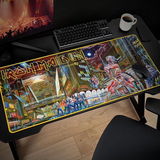 XXL Gaming Muismat 90x40 cm met Antislipbasis Bureauonderlegger — afbeelding 3