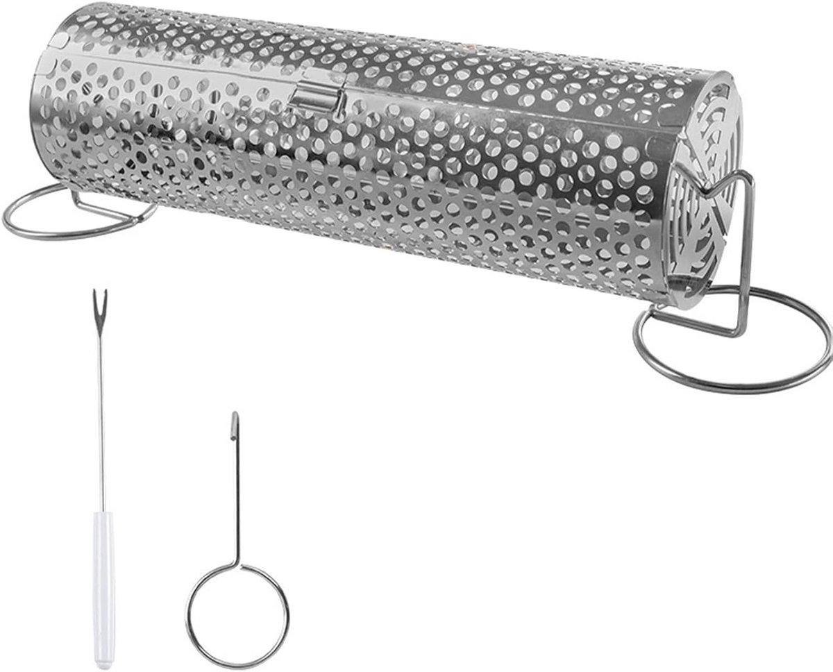 Draaibare BBQ Mand voor Buiten Gebruik