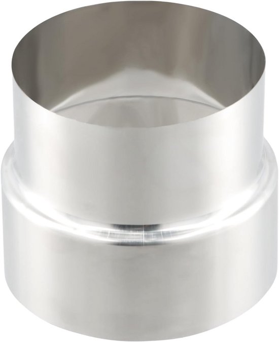 Kachelpijp 100 mm RVS enkelwandige bocht 60° 32011203