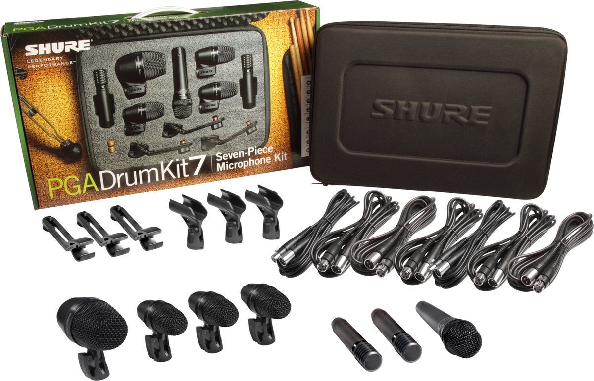 Shure PGADRUMKIT7 7-delige drummicrofoon-set