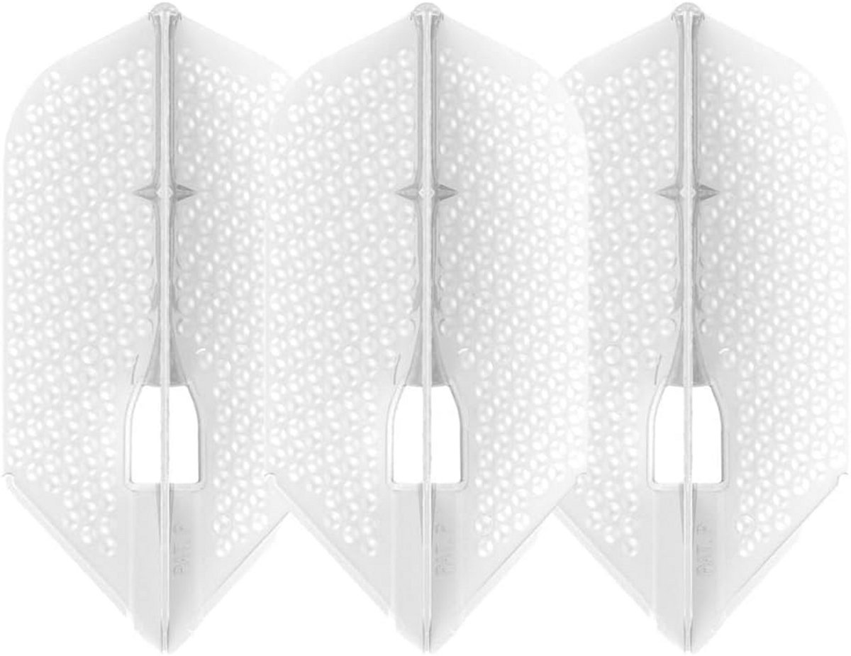 Dartpijlen Vleugels Vlucht met Stenen Versiering Slanke Parelwitte Kleur