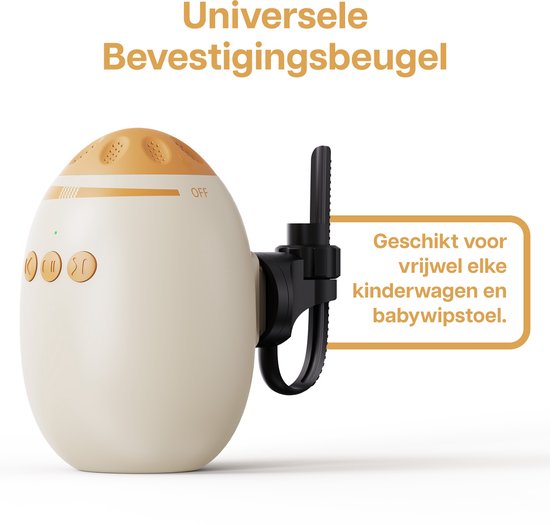 Baby Rocker voor Kinderwagen & Buggy van MMOBIEL - Met Speaker voor White Noise & Bluetooth Audio - Voor Wipstoel Baby - Oplaadbaar - Automatisch Wiegen - Stille Motor van Merkloos — afbeelding 4